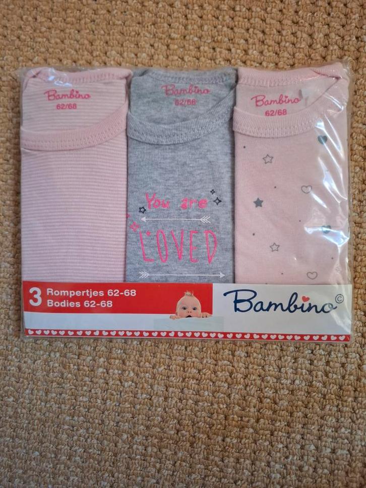 Bambino Rompers 62-68 Nieuw, Kinderen en Baby's, Babykleding | Maat 62, Nieuw, Meisje, Nacht- of Onderkleding, Ophalen of Verzenden