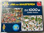 2x 1000 puzzel - Jan van Haasteren, Ophalen of Verzenden, Zo goed als nieuw