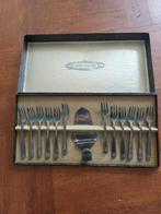 Gero Zilver 90 taartvorkjes met taartschep in originele doos, Ophalen of Verzenden, Zilver