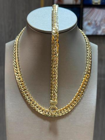 18KT Goud - 38.2 Gram - Ketting - Armband - Vrouw - Set beschikbaar voor biedingen