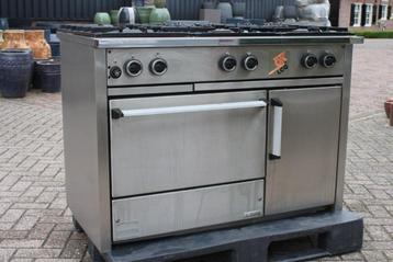 RVS 6-pits Mareno fornuis met dubbele oven gas restaurant beschikbaar voor biedingen