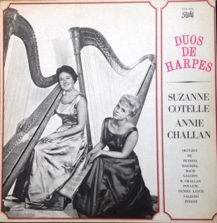 Suzanne Cotelle, Annie Challan – Duos De Harpes, Cd's en Dvd's, Vinyl | Klassiek, Zo goed als nieuw, Romantiek, Kamermuziek, 12 inch