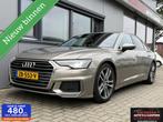 Audi A6 Limousine 45 TFSI Sport 3x S-Line, Auto's, Gebruikt, 4 cilinders, Leder en Stof, Beige