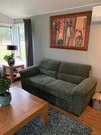 Zit bank 2.5 en Fauteuil Olijfgroen, Ophalen, Zo goed als nieuw, Stof