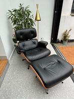 Iconisch Design: Eames Lounge Chair Replica met Ottoman, Ophalen, 75 tot 100 cm, Leer
