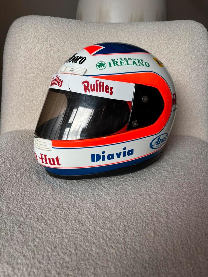 Gave Rubens Barrichello helm F1, Verzamelen, Automerken, Motoren en Formule 1, Zo goed als nieuw, Formule 1, Ophalen of Verzenden