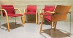Set van 4 vintage Thonet S320 stoelen, stapelbare, Huis en Inrichting, Stoelen, Metaal, Vier, Gebruikt, Ophalen