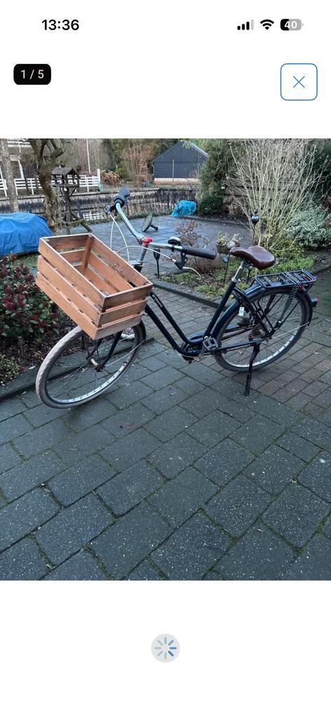 Damesfiets batavus met krat 28”, Fietsen en Brommers, Fietsen | Dames | Omafietsen, Gebruikt, 50 tot 53 cm, Versnellingen, Ophalen of Verzenden