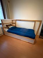 Ikea kura keerbaar bed met matras, Ophalen, 90 cm, Eenpersoons, Wit