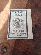 Advertentie Biggelaar tabak Breda 1923, Ophalen of Verzenden, Zo goed als nieuw, Overige typen