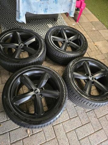 mooie set 18 inch velgen te koop orgineel audi 5x112  beschikbaar voor biedingen