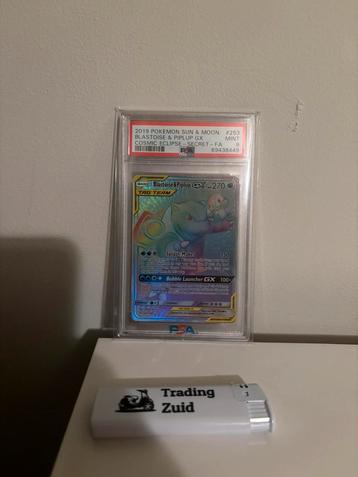 Pokemon kaart Blastoise & Piplup Tag team Psa 9 #253 beschikbaar voor biedingen