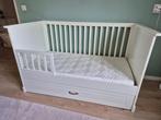 Doorgroei ledikant met bedlade, incl matras 70x140cm, Ophalen, Gebruikt, Ledikant