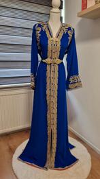 Prachtige blauwe Kaftan met gouden details, Ophalen of Verzenden, Zo goed als nieuw, Kleding, Kaftan
