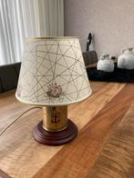 Mooie koperen lamp met nautische sfeer, Huis en Inrichting, Lampen | Tafellampen, Ophalen, Overige materialen, Zo goed als nieuw