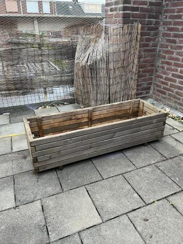 Bloembak plantenbak hout frame beschikbaar voor biedingen