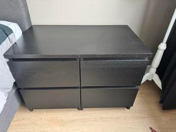 IKEA Malm Nachtkastjes - Set van 2 - afbeelding 1