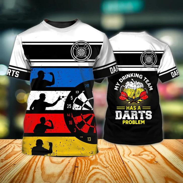 Dart shirt 2 (heren mannen darts sport t-shirt zomer), Kleding | Heren, T-shirts, Nieuw, Verzenden