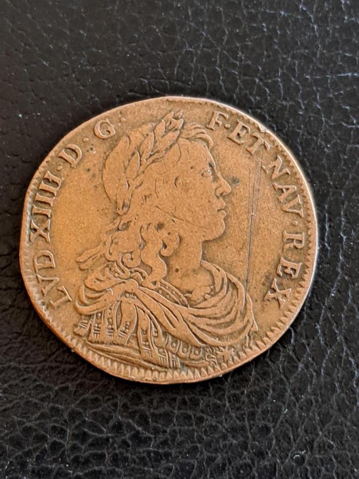 (1645) Frankrijk jeton Lodewijk XIV F12550, Postzegels en Munten, Munten | Europa | Niet-Euromunten, Losse munt, Frankrijk, Verzenden