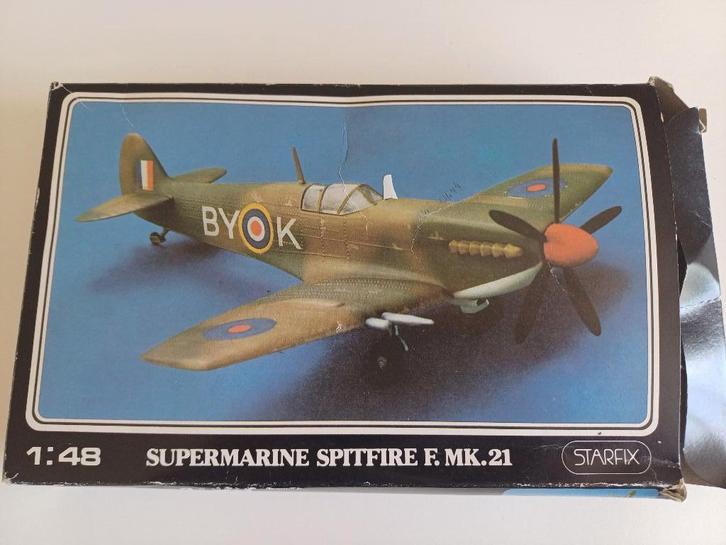 STARFIX 1/48 Scale Supermarine Spitfire F.MK.21, Hobby en Vrije tijd, Modelbouw | Vliegtuigen en Helikopters, Nieuw, Vliegtuig