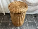 Hoge rotan/rieten geweven opbergmand met deksel 70 cm…*136*, Rond, Mand, Ophalen, Riet