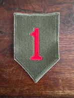 US WWII Patch - 1st Infantry division - Repro, Ophalen of Verzenden, Landmacht, Amerika, Embleem of Badge