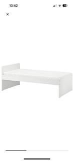 Bedframe wit Ikea, Ophalen, Zo goed als nieuw, 180 cm of meer, 85 tot 100 cm