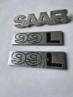 3 x Embleem SAAB 99L emblemen. Auto reclame., Ophalen of Verzenden, Gebruikt, Gebruiksvoorwerp