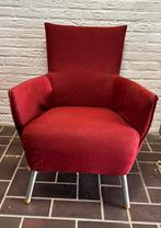 Vintage designer fauteuil gerard vd berg stoffe bekleding, Huis en Inrichting, Fauteuils, Ophalen, Gebruikt, 75 tot 100 cm, 50 tot 75 cm