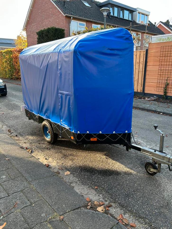 Nette compacte aanhanger met huif, Auto diversen, Aanhangers en Bagagewagens, Gebruikt, Ophalen