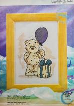 Lickle Teddybeer verjaardag borduurpatroon, Ophalen, Nieuw, Handborduren, Patroon