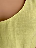 J404 linnen jurk maat 42=L jurkje zomer mint-groen, Kleding | Dames, Maat 42/44 (L), Ophalen of Verzenden, Zo goed als nieuw, Knielengte