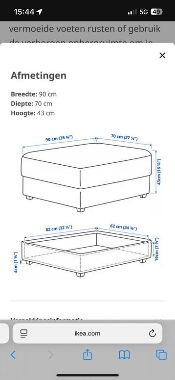 Hoekbank 5 zits Kivik Ikea - afbeelding 6