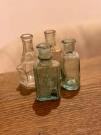 Oude mini flesjes oud glas, Ophalen of Verzenden