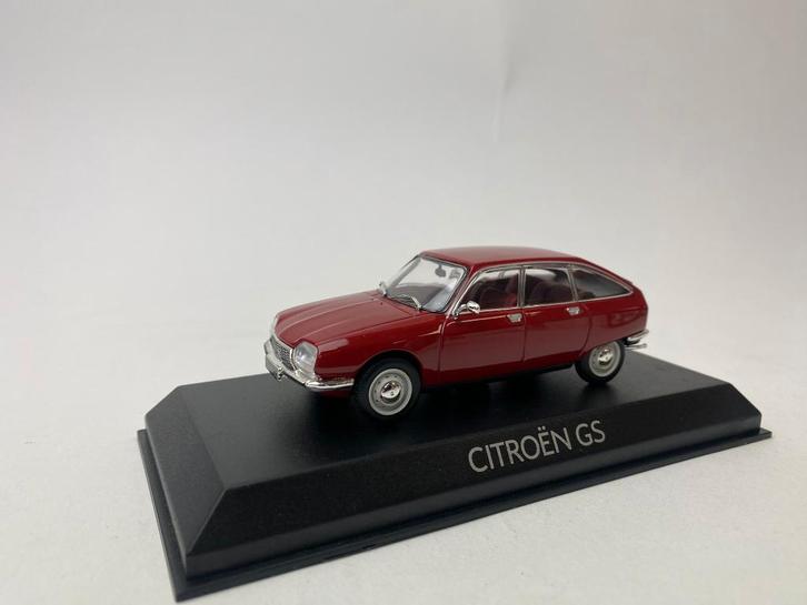 JSN Norev 1:43 Citroen GS 1970 Red Massena, dealerverpakking, Hobby en Vrije tijd, Modelauto's | 1:43, Nieuw, Auto, Norev, Ophalen of Verzenden