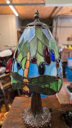 Tiffany lamp met bronzen voet € 150, Ophalen of Verzenden