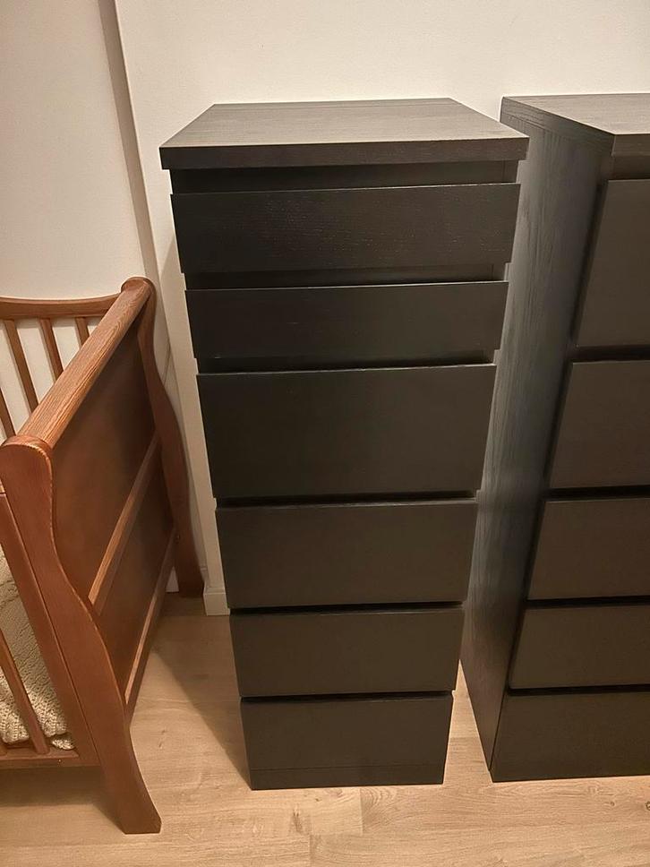 IKEA Malm Ladekasten - Smal & Breed, Huis en Inrichting, Kasten | Ladekasten, Gebruikt, 100 tot 150 cm, Minder dan 50 cm, 25 tot 50 cm