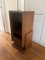 Vintage Houten Stereomeubel met Lade, Huis en Inrichting, Ophalen, Minder dan 50 cm, Gebruikt, Minder dan 100 cm