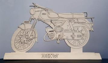 Thema silhouet DKW Hummel de Luxe gelaserd beschikbaar voor biedingen