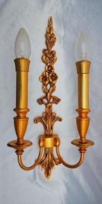 Vintage Frans Louis XV Stijl klassiek Wandlamp lamp koper, Ophalen of Verzenden, Zo goed als nieuw