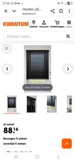 Shutter / jaloezieën Kwantum zwart nieuw, Ophalen, Zwart, Nieuw, 50 tot 100 cm