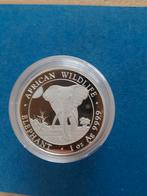 Somalische olifant 2025 1 oz zilver, Postzegels en Munten, Edelmetalen en Baren, Ophalen of Verzenden, Zilver