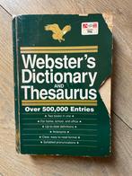 Webster's Dictionary and Thesaurus, Ophalen of Verzenden, Gelezen, Overige uitgevers, Engels