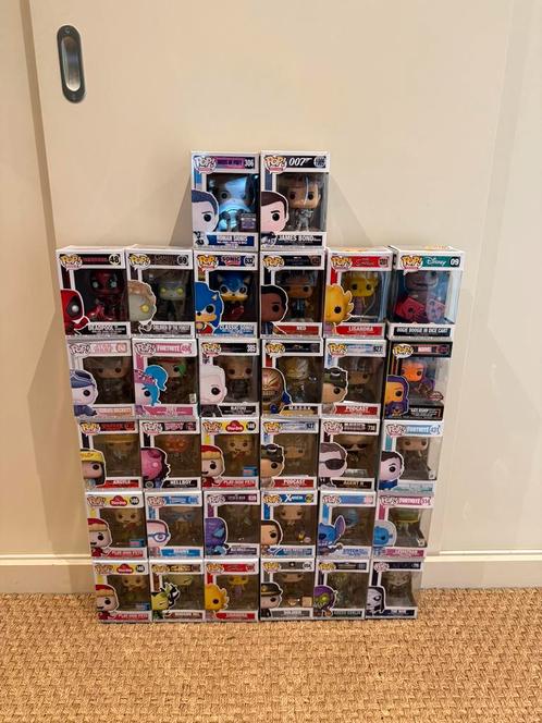 Partij Funko Pops 32 stuks tegen bodemprijs!, Verzamelen, Poppetjes en Figuurtjes, Zo goed als nieuw, Ophalen of Verzenden
