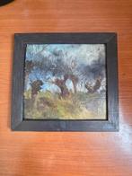 Olieverfschilderij Landschap - Gesigneerd, Ophalen of Verzenden