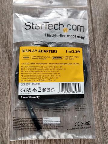 StarTech USB C naar DisplayPort 1.4-kabel 8K 60Hz 1 m 