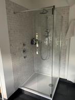 Douchewand met halve deur, Huis en Inrichting, Badkamer | Complete badkamers, Ophalen, Gebruikt