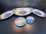 DELFSBLAUW SCHALEN SET MET BOTERVLOOT, Antiek en Kunst, Antiek | Servies compleet, Ophalen