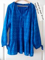 Koningsblauw tuniek maat 46 i.g.st., Ophalen of Verzenden, Gedragen, Maat 46/48 (XL) of groter