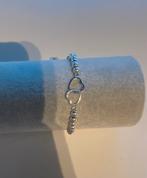 Zilveren Armbandje met Hartjes -Sisters-, Ophalen of Verzenden, Zo goed als nieuw, Zilver, Met bedels of kralen
